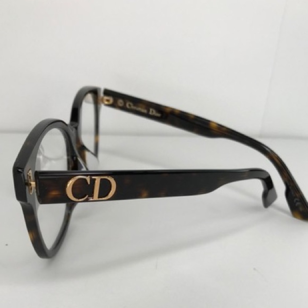 Dior Ladies Tortoise Aviator/Pilot Eyeglass Frames Diorcd2f 086 51 Eyeglasses - Picture 2 of 9